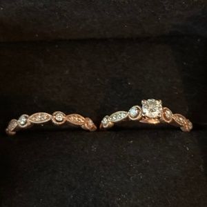 Adrianna Papell Forever Cherished Bridal Set